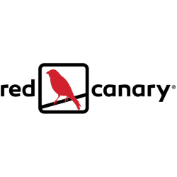 Red Canary logo with a red bird silhouette in a box