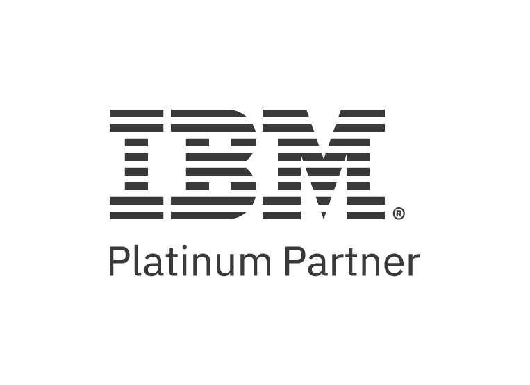 IBM Platinum Partner logo in gray text