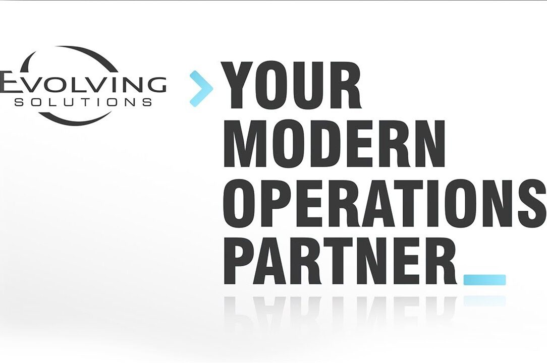 Evolving Solutions logo with text "Your Modern Operations Partner" in bold black letters