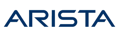 Arista logo in dark blue uppercase letters