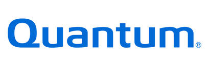 Quantum logo in blue text