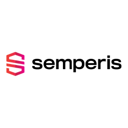 Semperis logo with red gradient 'S' icon, black text