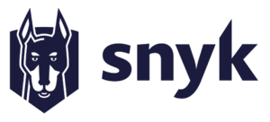 Snyk logo with a stylized dog head icon