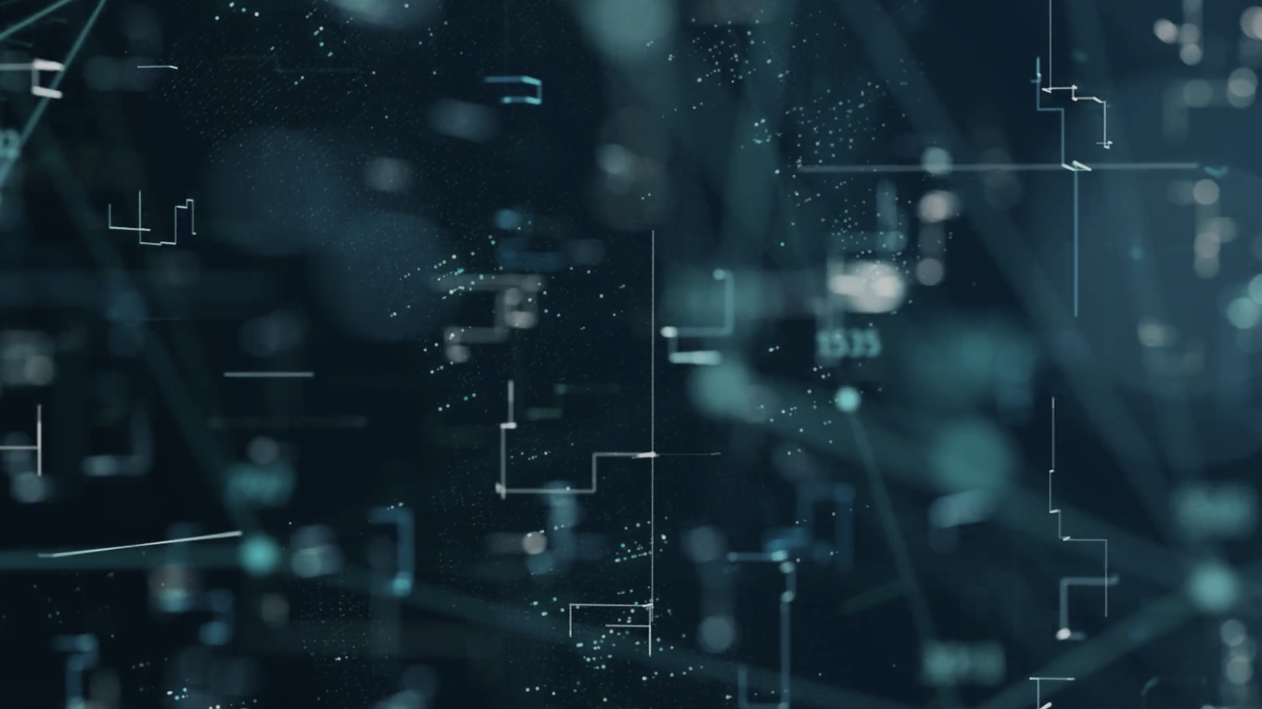 Abstract digital design with lines and dots, suggesting network connectivity or data visualization